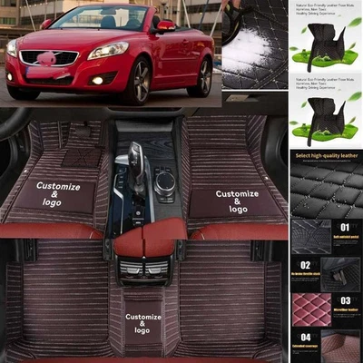 For Volvo C70 Car Floor Mats Custom Luxury Waterproof Auto Liners Carpets - Image 1 of 4