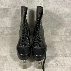 Patines de hielo vintage años 40-50 MC Inc Canadá - acero Sheffield talla 9 - Imagen 1 de 18