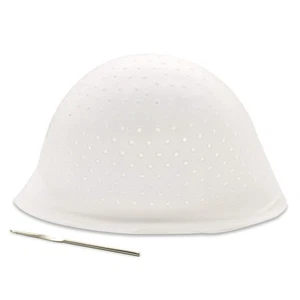 Holes Open Silicone Highlight Hair Cap Punched Hair Highlighting Cap Reusable... - Picture 1 of 7