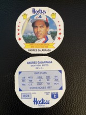 1988 Hostess Canada Baseball Disc - #8 - Andres Galarraga - Montreal Expos.   B0