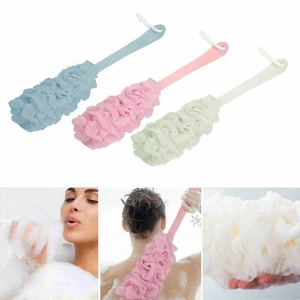 US Spazzola Bagno Loofah Spugna Doccia Manico Lungo Scrubber Corpo Esfoliante Stati Uniti - Foto 1 di 17