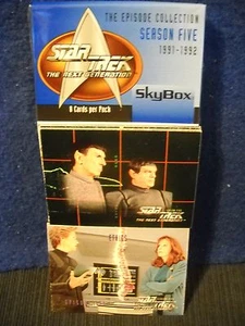 1996 STAR TREK The Next Generation SEASON Five Base SET & Wrapper episode - Picture 1 of 4