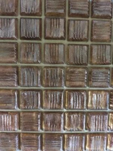 Lot of 10 square ft of Glass Copper Mosaic Tiles for backsplash or crafts - Picture 1 of 1