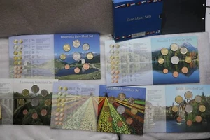 🧭 🇧🇪 5 EURO MINT SETS - SLOVAKIA + BELGIUM + AUSTRIA + LUXEMBOURG + NETHERLAN - Bild 1 von 11