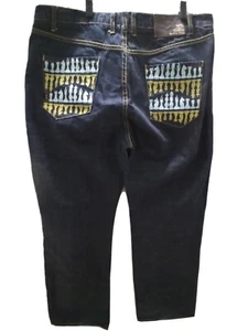 Akademiks mens embroidered blue jeans 40x34 - Picture 1 of 11
