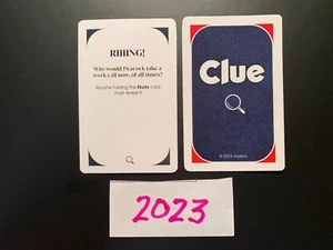 Clue  2023  RIIIING! Card   Game Replacement Pieces - Picture 1 of 2