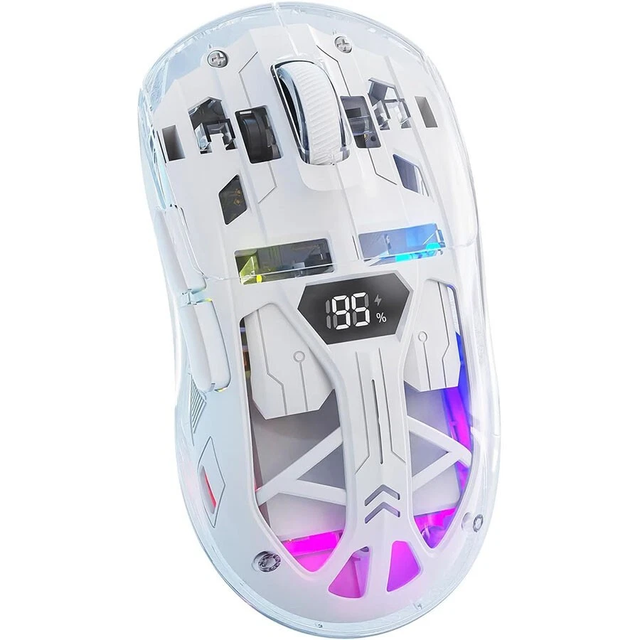 FREEWOLF A2 RGB Drahtlose Gaming-Maus, Dual-Modus 2.4G/BT, PixArt 3212, 4000 DPI - Bild 1 von 1