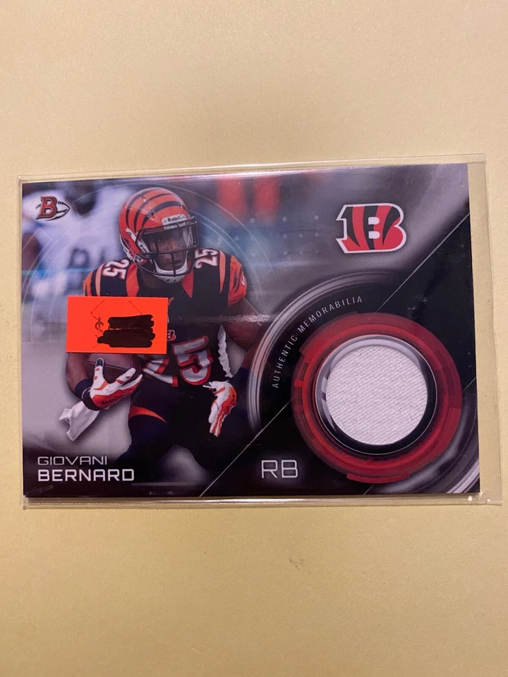 A30,594 - 2015 Bowman Relics #BRGB Giovani Bernard Jersey - Image 1 of 1