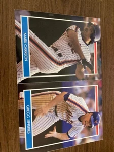 STICKER SET -New York Mets Mark Carreon Gregg Jefferies - Picture 1 of 1