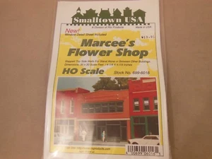 HO SCALE RIX/SMALL TOWN USA 699-6016 MARCEE'S FLOWER SHOP STRUCTURE KIT - Picture 1 of 1