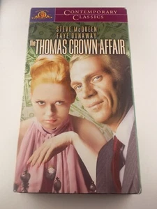 The Thomas Crown Affair (VHS) 1968 Steve McQueen, Faye Dunaway Paul Burke TESTED - Picture 1 of 3