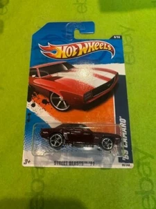 2011 Hot Wheels Street Beasts '69 Camaro #88 Maroon - Picture 1 of 1