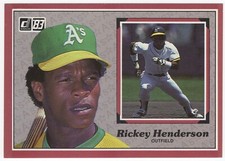 1983 Donruss Baseball Action All Stars #22 Rickey Henderson - Oakland A's