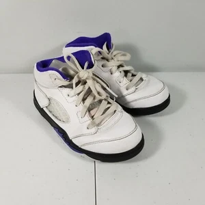 Nike Air Jordan 5 Retro (TD) Niños Pequeños Talla 10C Blanco Oscuro Concord 440890-141 - Imagen 1 de 7