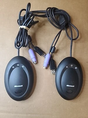 2 Lot,Microsoft 1029 Optical Desktop Mouse/Keyboard Receiver 3.0A Black - Image 1 of 4