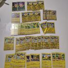 Job Lot Pokemon Trading Cards - All Pikachu - Mostly Reverse Holo