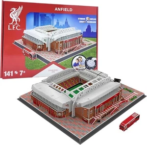 Liverpool FC Anfield Stadium 3D jigsaw puzzle. 141 Pieces  Licensed - Picture 1 of 7