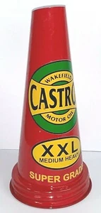 Old Style - Metal Castrol Wakefield XXL Med Heavy Super Grade Oil Bottle Pourer. - Picture 1 of 5