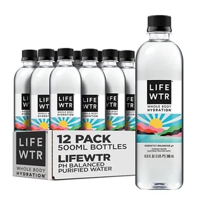 LIFEWTR Premium gereinigtes Wasser pH ausgeglichen mit Elektrolyten, (12er Pack) - Bild 1 von 4