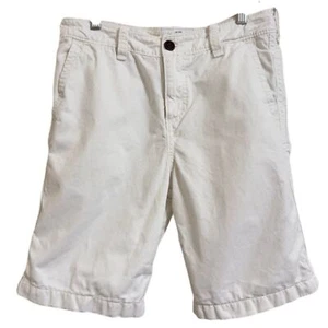 BOY'S ABERCROMBIE KIDS WHITE CHINO BERMUDA SHORTS Y2K 16 - Picture 1 of 13