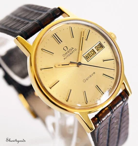 Omega Genève Día/Fecha Ref 166.0117 Cal 1022 Geneve Automático Oro 20µm 1974 - Imagen 1 de 14