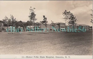Oneonta NY - HOMER FOLKS STATE HOSPITAL - RPPC postal - Imagen 1 de 2