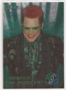 Fleer Metal 1995 Batman Forever vista previa de la película Behold the Riddler #5 - Imagen 1 de 2