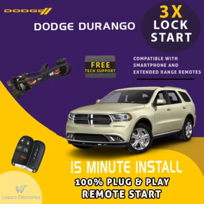 Arranque remoto 100 % Plug and Play se adapta a: SUV Dodge Durango 2011-2012 Foto 1 de 4