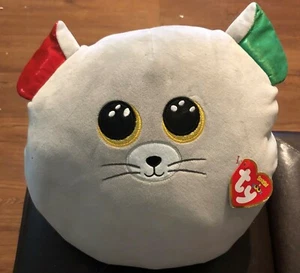 Cojín de felpa Christmas TY Squish-a-Boos CHIPPER ratón (tamaño 10") - Imagen 1 de 5