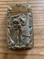 Antique American Art Nouveau Match Safe Vesta Case Matchbox