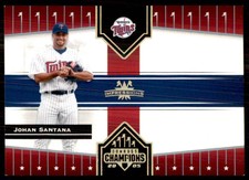 2005 Donruss Champions Impressions Gold Johan Santana /50 Minnesota Twins #403