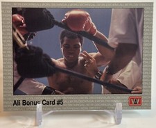 1991 AW Sports Muhammad Ali Boxing  Bonus #5 Card No. 36 W/Top Loader 🔥