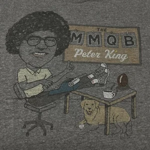 Peter King The MMQB Small T-Shirt Sport Fußball Schriftsteller Hund Kaffee illustriert - Bild 1 von 7
