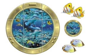 Coral Pals 9-Piece Mural IdeaStix Peel and Stick, NEW - Picture 1 of 1