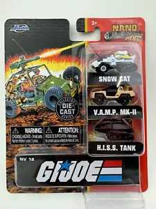 JADA NANO Hollywood Rides GI JOE NV18 Snow Cat VAMP MK-II H.I.S.S. Tank 2021 - Picture 1 of 7