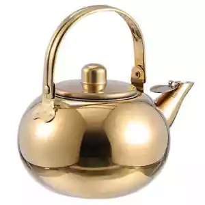 Boiling Water Kettle Boiling Kettle Stovetop Whistling Coffee Pot GOLD COLOR - Picture 1 of 3