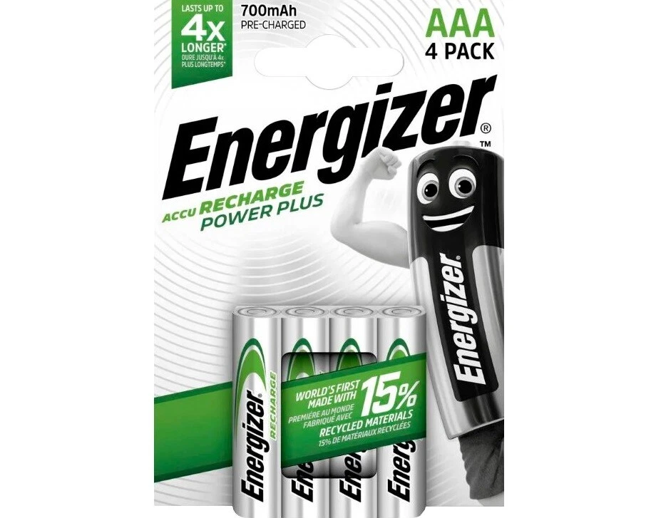 4x Energizer AAA 700mAh Akku für Fernbedienungen Taschenlampen Spielzeugen - Bild 1 von 1