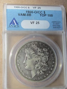 1900-O/CC 1 $ Morgan Dollar - Top-100 VAM-8B ss 25 - Bild 1 von 7