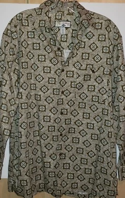 Camisa Hombre Abotonada Manga Larga Mediana Marca Caribean Joe Usada  Foto 1 de 4