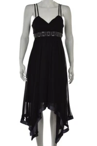 NEW Decode 1.8 Womens Dress Size 2 Black Gray Sheath Empire Waist Cocktail - Picture 1 of 6