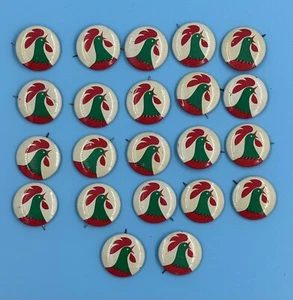 22 KELLOGGS CORN FLAKES vintage 1940-50s US promotional tin pin 1” BADGES - Picture 1 of 6