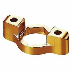 BIKETEK FRONT FORK ADJUSTERS 14MM ROUNDED TO FIT VARIOUS BIKES AND MODELS - GOLD - Picture 1 of 1