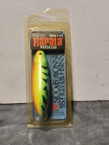 Cuchara Rapala Minnow #7 1/2 OZ Firetiger RMS-7 PIES rara de colección - Imagen 1 de 3