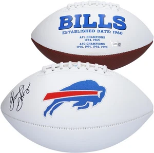 Thurman Thomas Buffalo Bills Signed White Panel Football - Picture 1 of 1