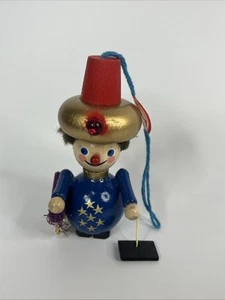 Steinbach Rare Germany Wooden Christmas Ornament Used Tag Stars Hat - Picture 1 of 5