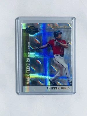 2008 Topps Co-Signers #10 Chipper Jones Mark Teixeira Atlanta Braves SSP /10 - Image 1 of 2