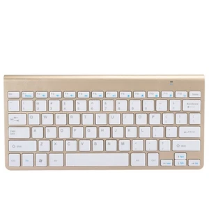 Gold Wireless Keyboard Mouse Set Ultra Thin Mute Mini Home Office Computer - Picture 1 of 11