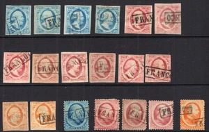 NETHERLANDS / WILLIAM III / 1852 - 1867 USED CLASSIC STAMPS SELECTION - Picture 1 of 2