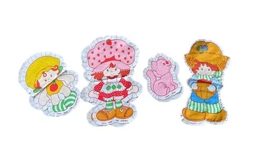 Tela de coser corte corto fresa 1981 vintage 4 paneles natillas, manzana, arándano Foto 1 de 4