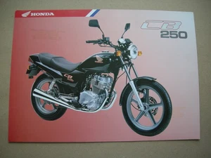 HONDA CB250 (Two Fifty) brochure 1996 UK model. 2 pages. - Picture 1 of 2